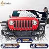 EcoNour Jeep Windshield Snow Cover | Durable 600D Oxford Fabric Winter Car | Windshield Ice Cover for Jeep Wrangler, Bronco, Gladiators | X-Small #4
