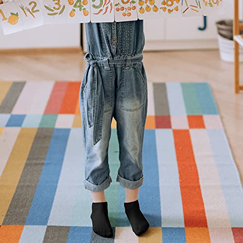 BOOPH 12 Pairs Kids Ankle Socks Boys Girls Low Cut Half Cushion Athletic Socks4