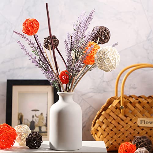 36 Pcs Wicker Rattan Balls Decorative Balls For Centerpiece Bowls Orbs Vase Fillers For Spring Summer Craft, Wedding Party, Potpourri Decoration, 4 Sizes (Bright Color) #TOP5