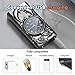 SKRFIRE Electric Rechargeable Watch Lighter for Dolphin, USB Arc lighters,Fashion Dragon Metal Lighters LED Lighting for Candles Gifts (Black Dolphin)