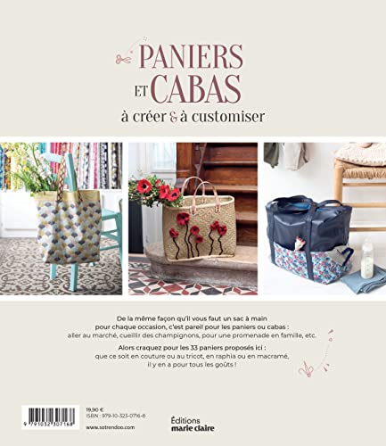 Paniers et cabas à créer & à customiser