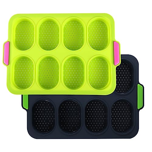 OrangeClub 2Stücke Brötchen Backform,Silikon Brötchenbackformen...