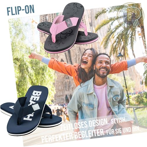 Image of Ultrapower Flip-On Flip Flops for Men and Women | Mules | Shower Slippers | Non-Slip Sole
