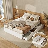 ✅【 Stabilité maximale 】Équipé de patins anti-dérapage aux quatre coins, ce lit maintient fermement le matelas en place, empêchant tout glissement pendant la nuit. Pour un confort optimal et une sécurité renforcée, même en cas de mouvements.