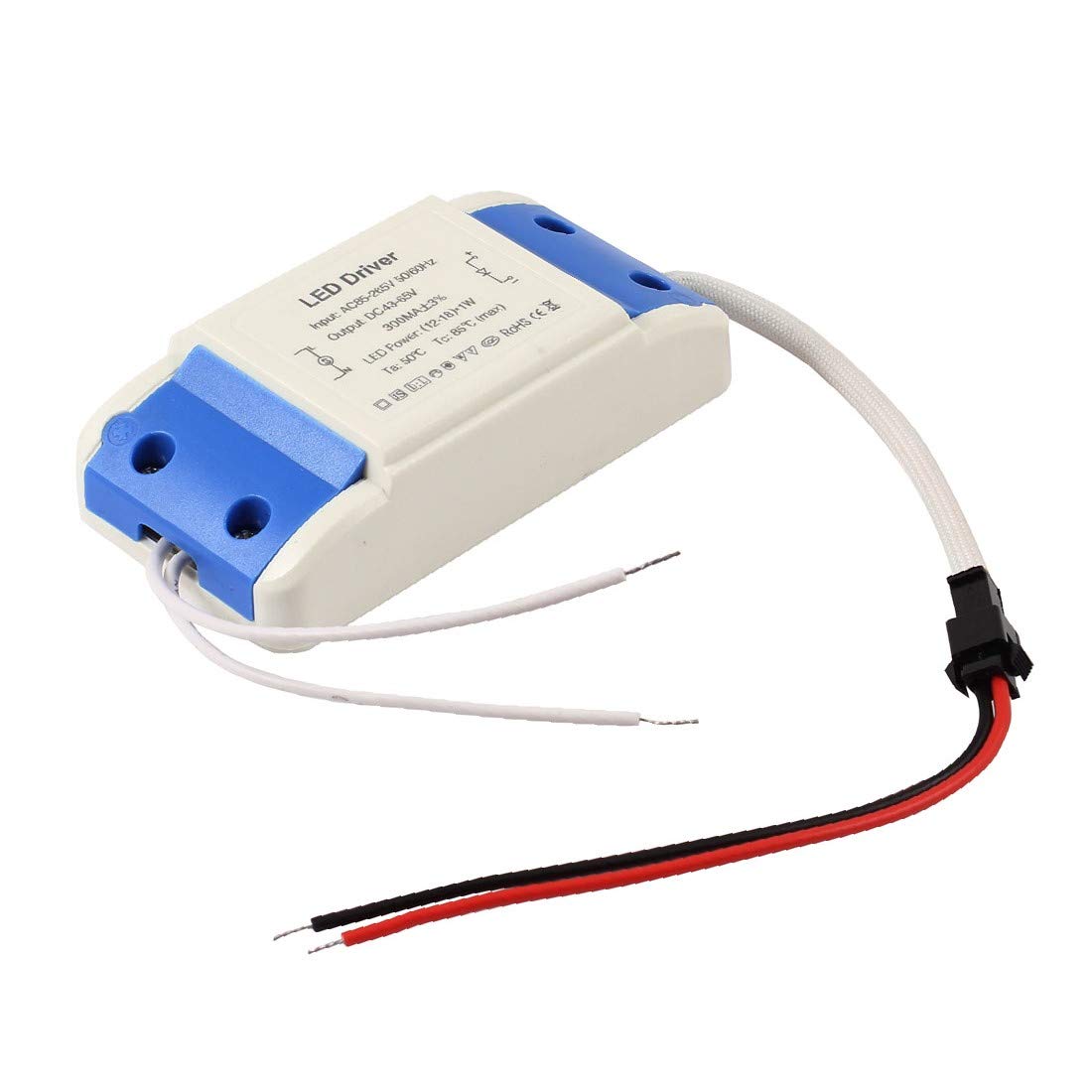 Transformateur de puissance LED 12-18W avec cosses cuivre AWG 14-12