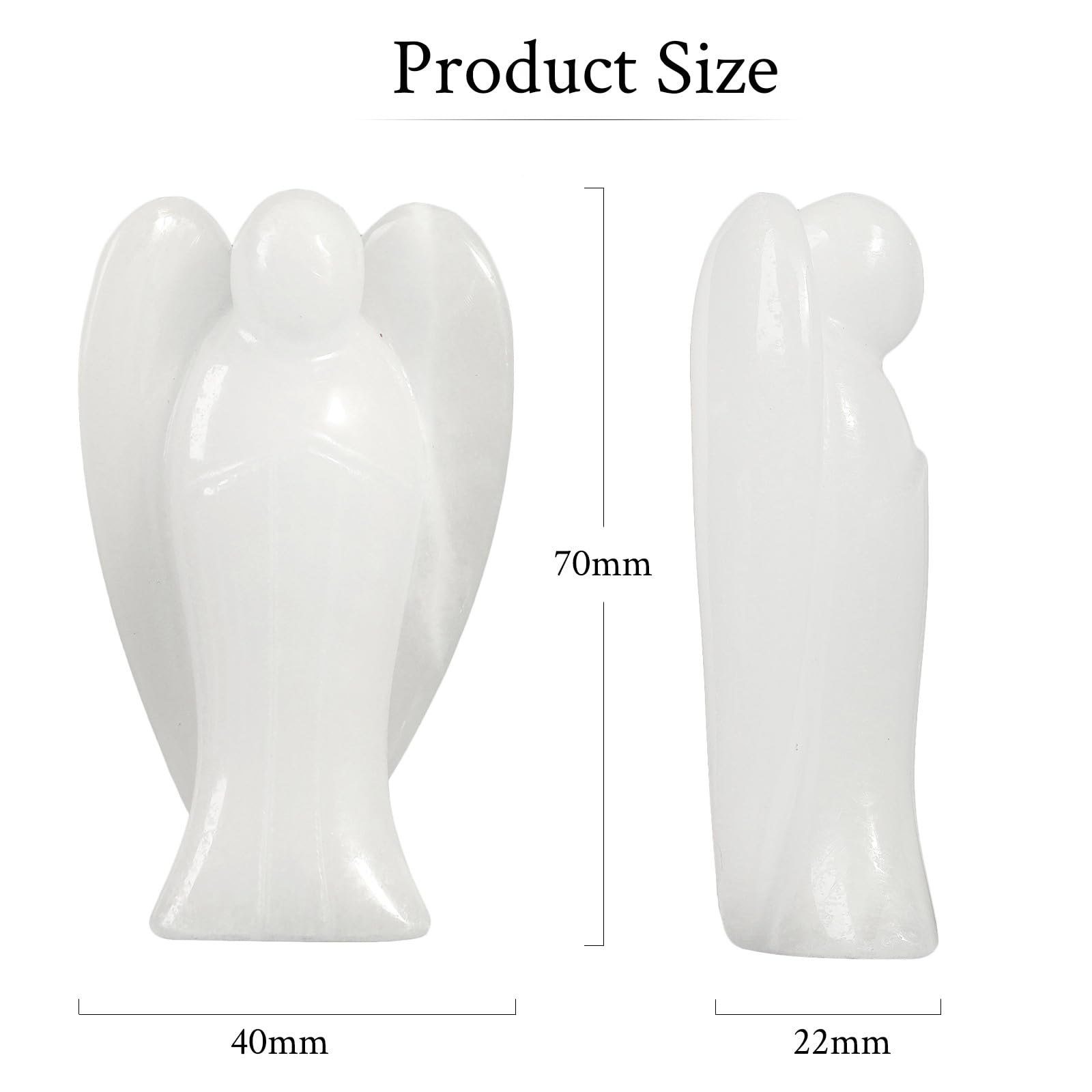 3" Kristall-Engelfiguren Schutzengelstatuen zum Schutz