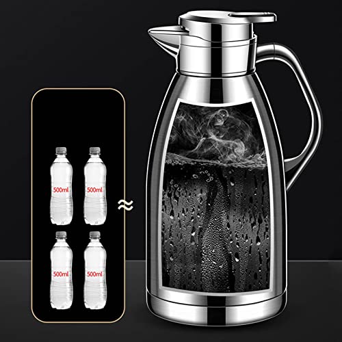 Carafe thermique en acier inoxydable double couche au design épuré