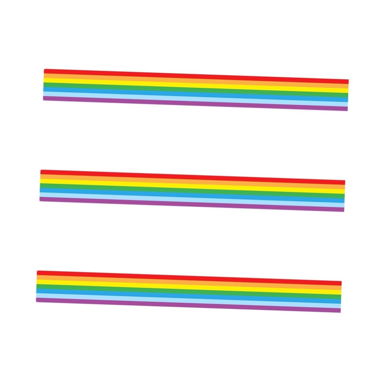 Abaodam 3stücke Wandaufkleber Für Kinderzimmer Kreativer Regenbogen-wandsticker Aus Einfach Anzubringen Für Saubere Wände Kindergarten-dekoration Sicher Und Praktisch
