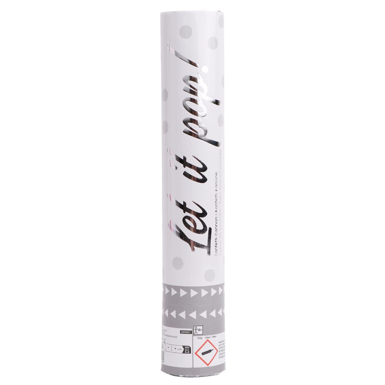amscan Confetti Cannon White Paper 28 cm