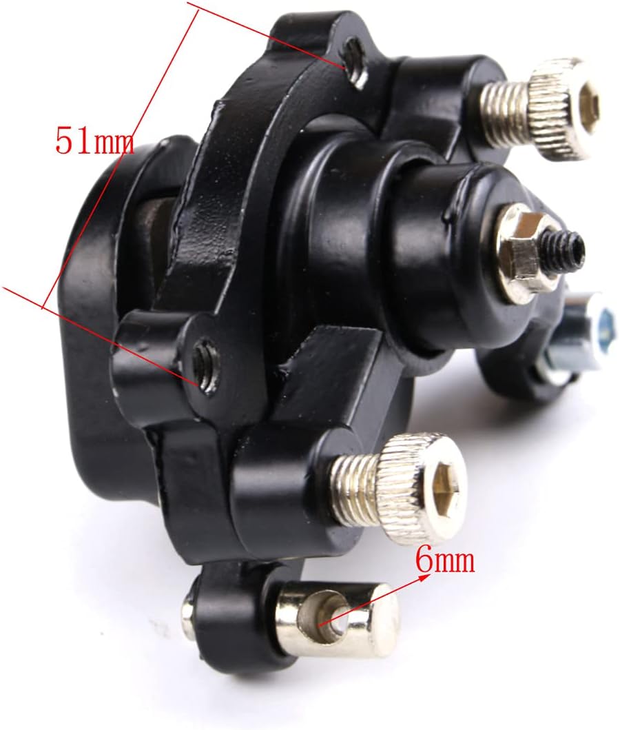Brake Caliper Parts with Brake Cable Levers Kit for Mini Pit Dirt Quad Pocket Bike 47cc 49cc Electric Go Kart Scooter ATV Buggy