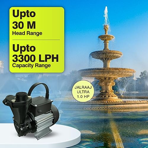 Image of Kirloskar Brothers JALRAAJ-I ULTRA 1 Hp Water Pressure-Boosting 24-litre Tank with Accessories (NRV /Pressure /Switch /Pressure Gauge /5-Way Connector) Max Flow Up to 3300 with 12-Month Warranty