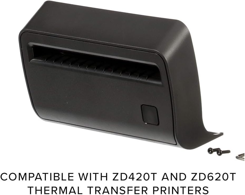 P1080383-417 Cutter Attachment For Zebra ZD420D ZD620D Thermal Desktop Printer, Direct Thermal Desktop Printers Field Installable, ABS Black Standard Size Label Cutting Accessory