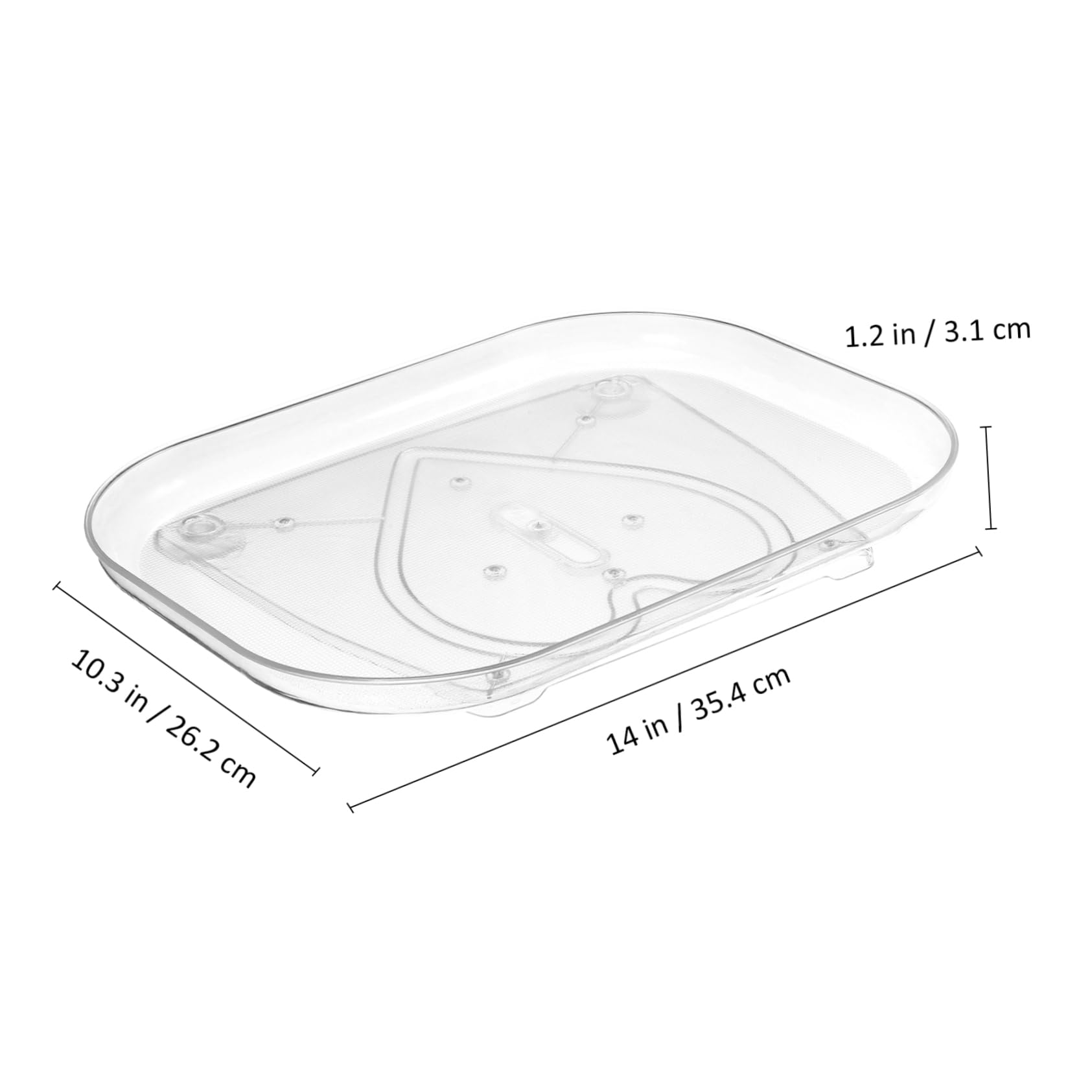 Bastidor Giratorio Para Refrigerador Organizador De Especias Bandeja Redonda De Almacenamiento Para Cocina Baño o Despensa