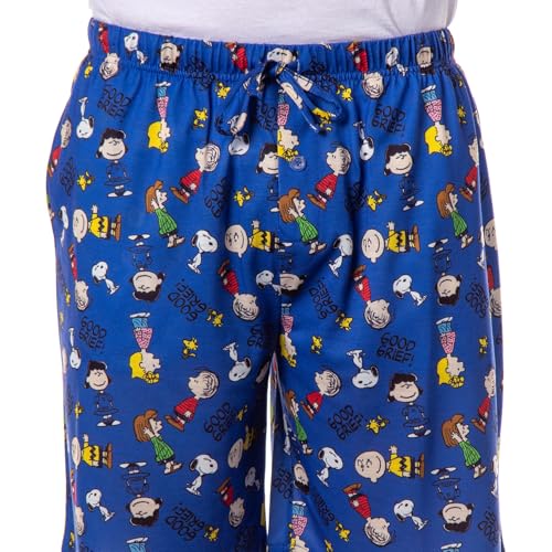 Peanuts Pajamas Men's Good Grief Charlie Brown Sally Snoopy PJ Shorts3