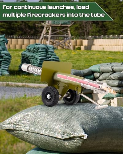 image for FAITIO Mini Firecracker Launching Cannon Model, Stainless Steel Artill