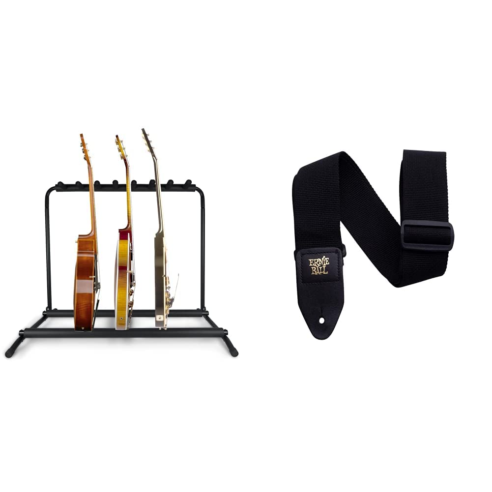 Pyle Multi Guitar Stand 7 Holder Foldable Universal Display Rack