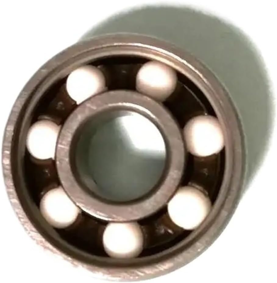 10pcs 608RS Ceramic Ball Inline Roller Skate Wheel Bearing ABEC 11 Anti-Rust Skateboard Wheel Bearing 608 RS 8x22x7mm Shaft(Black)