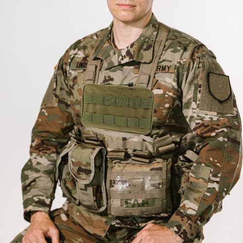 Bolsa médica militar Molle verde para emergencias y rescate 6