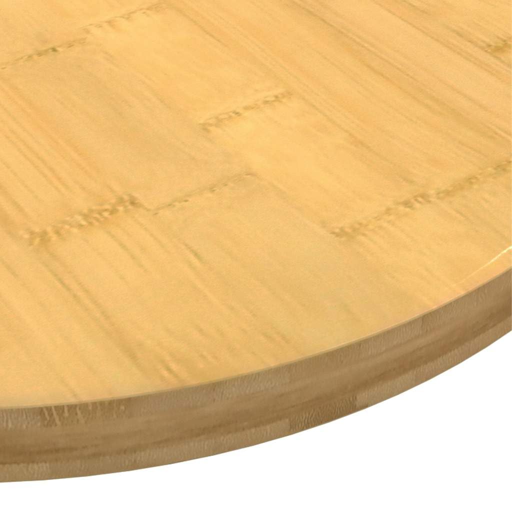 Piano per Tavolo Rotondo in Bambù 70x2,5 cm per Fai da Te | Ideale per rinnovare mobili in salotto, bar o caffè. Pannello in legno naturale verniciato facile da pulire.