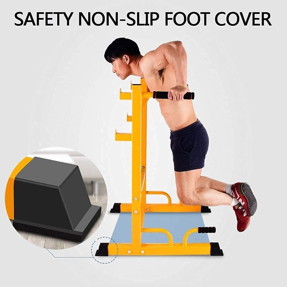 Squat Barbell Free Bench Press Stands Home Gym Barbell Rack Stand, Adjustable Dumbbell Squat Rack Stand Bench Press Rack Dipping Station Weight Bench Home Gym for Full