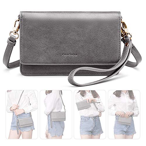 nuoku Women Small Crossbody Bag Cellphone Purse Wallet with RFID Card Slots 2