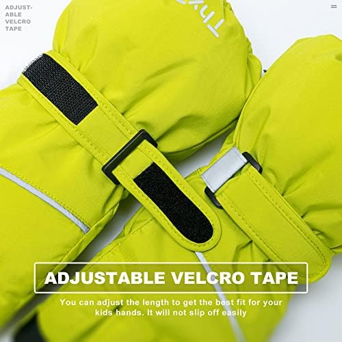 Thxtoms Kids Warm Gloves Winter Waterproof Snow Gloves for Ourdoor Sports, Toddler Bulky Ski Gloves for Boys Girls 4