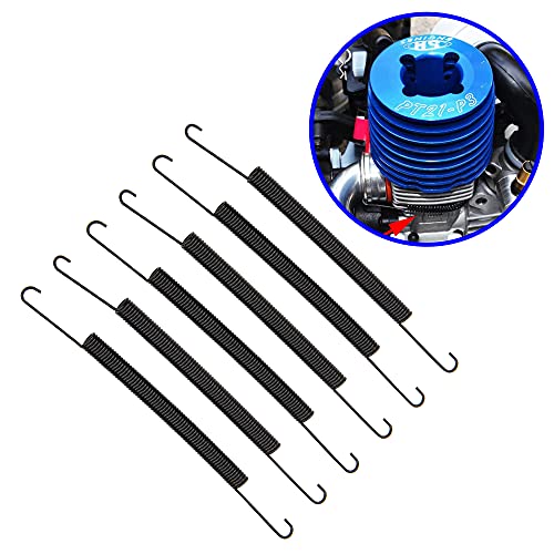Vgoohobby XZ244 6Pcs Vgoohobby Exhaust Pipe Tubing Muffler Joiner Spring 100Mm Compatible With Hsp Himoto Hpi Losi Kyosho Redcat 94086 94087 94088 1/8 Rc Car Truck thumb #1