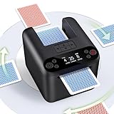 KPAW Automatic Card Dealer for 1/2/3 Decks, USB Rechargeable Card Dealing Machine Portable Card Dealer for Texas Holdem, UNO, Bridge, Poker More