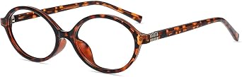 Firmoo Oval Blue Light Blocking Reading Glasses Retro Computer Glasses