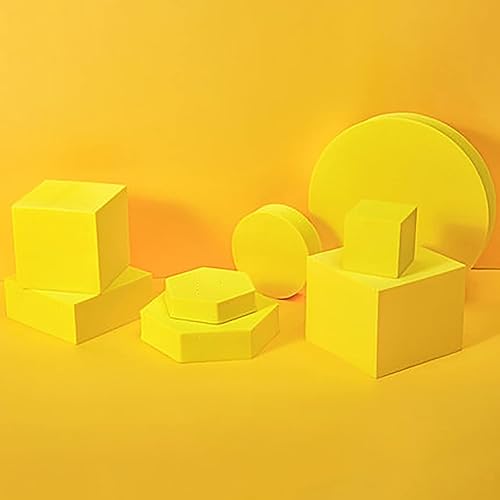 Miniatura 9 de Yiemoge Juego de 8 piezas de accesorios geométricos para fotos, de espuma dura para fondos, manualidades, lápiz labial, joyas, cosméticos,