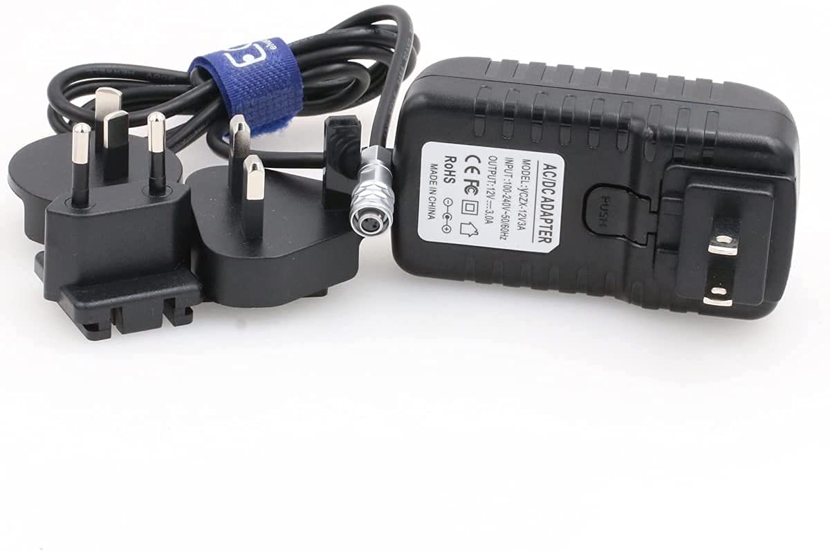 Alimentatore adattatore 12V 3A per Blackmagic Pocket Cinema Camera BMPCC 4K 6K