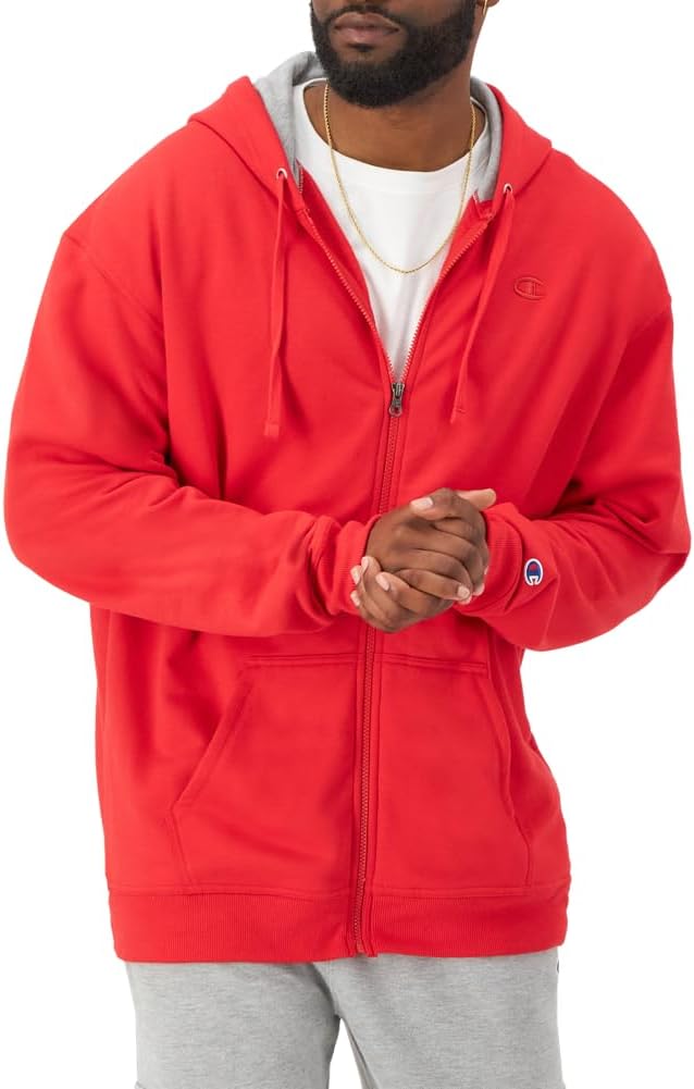 Champion mens Zip-up Hoodie, Comfortable Zip-up Hoodie Sweatshirt for Men (Reg. Or Big & Tall)