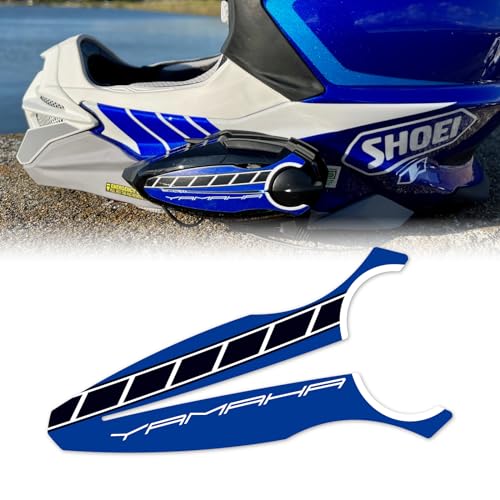 ウラガミワークス B+COM SB6X デカール ヤマハ ストロボデザイン 日本製 フェイスプレート (艶有り, ブルー)