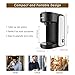CHULUX Single Serve Coffee Maker, 1000 Watts Single Cup Stainless Steel Coffee Machine for Capsule and Ground Coffee with Graduated Water Tank, One Button Operation