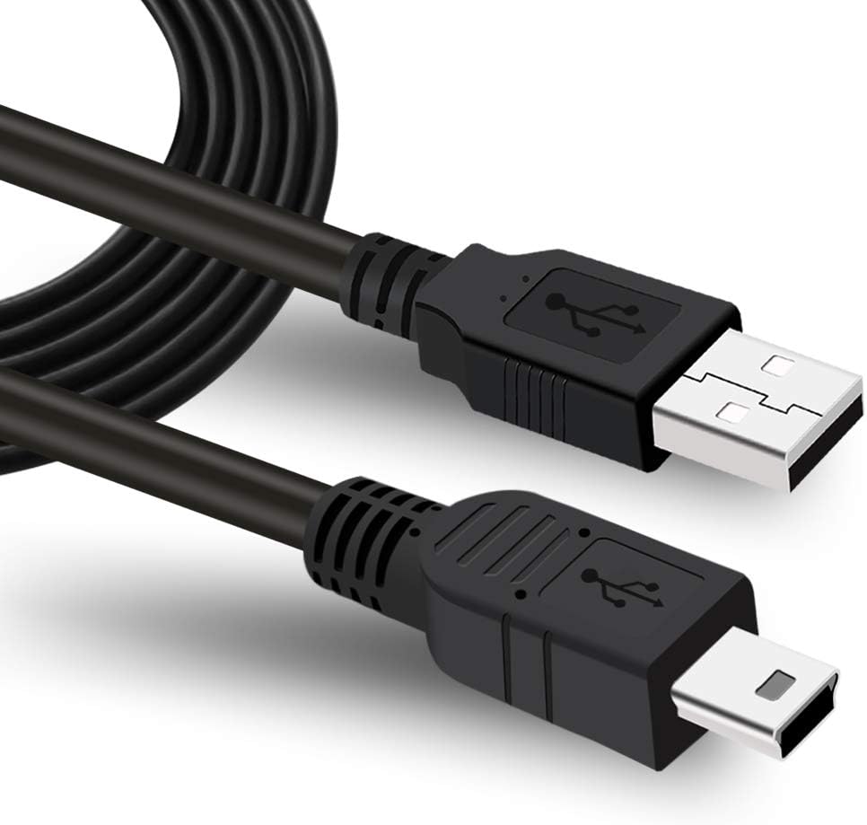 SCOVEECamera USB Cable, Mini USB Data Transfer Cord for Canon PowerShot/Rebel/EOS/DSLR/ELPH,Sony/Nikon UC-E4 Cameras and Camcorders IFC-400PCU Interface Charge Replacement Computer Cable 6FT