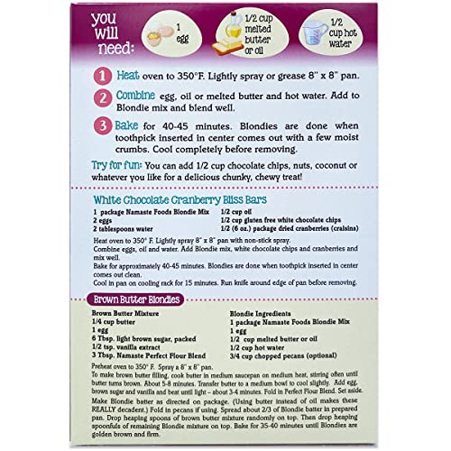 Namaste Foods Gluten Free Blondie Mix, 15 Oz., Pack Of 6 #TOP1