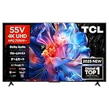TCL テレビ 55型 TCL 55P61K 液晶 55インチ 4K チューナー内蔵 ネット動画 Google TV スマートテレビ スマホ連携 AirPlay 2 Chromecast Dolby Audio 55P61K image