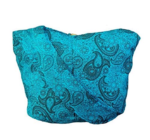 Image of BTP! Thai Cotton Hippie Hobo Sling Crossbody Bag eco Friendly Shopping bag Paisley Print Large