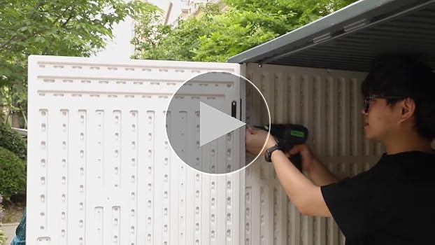 Amazon.com : ZYJOYY 4.5 x 5.7 FT Outdoor Storage Shed, 59 Cuft