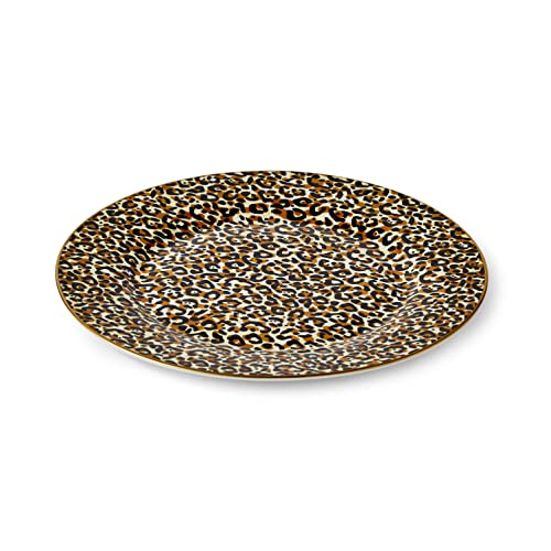 Spode Creatures of Curiosity Set 4 20.5cm Fine China Plates - Leopard Pattern with 22ct Gold, Multi Coloured, 20 centimeters - Image 4