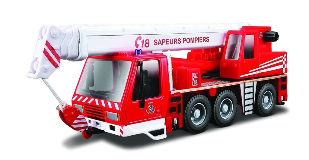 Bburago Maisto France 32010 - Camion dei pompieri Crane, scala 1:55
