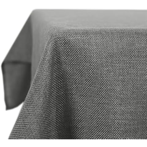 Deconovo Waterproof Soft Linen Effect Tablecloth Cover