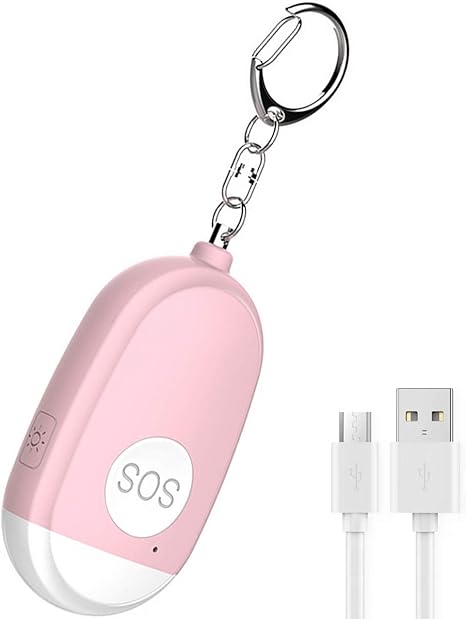 Amazon Moogoo 充電式 防犯ブザー 防犯アラーム Ledライト付き 140db大音量 子供 女性 お年寄り ピンを抜くだけ 卵型 ピンク 防犯ブザー アラーム 通販