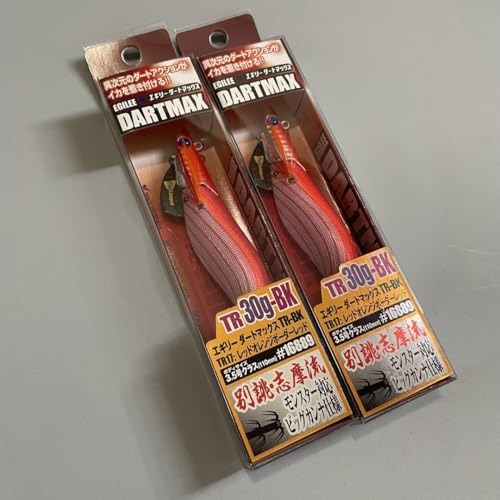 ダートマックス TR 40g-BK  レッドオレンジボーダーレッド  2本 フィッシュリーグ エギリー・ダートマックス TR 40g-BK TR17