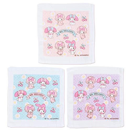 サンリオ(SANRIO) マイメロディ おしぼりタオル3枚セット 約29×32cm 100%綿 324299