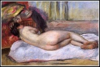 Paint by Number for Adults,Sleeping Nude with Hat Repose Painting by Painting by Pierre-Auguste Renoir Acrylic Easy Paint by Numbers for Adults Beginner 16X20 Inch