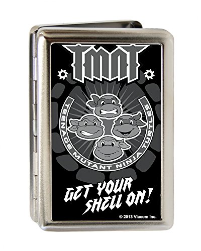 Buckle-Down Metal Wallet-TMNT Group Pose Get Your Shell On Brus