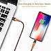 Aoshitai iPhone Charging Cable 4 Pack <3Ft 6Ft>Nylon Braided Lightning Charger Cable for iPhone Xs/Max/XR/X/8/8Plus/7/7Plus/6S/6Splus Ipad iPod and More - Orange