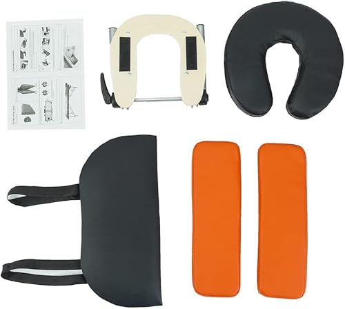 Miniatura 8 de 3 secciones 728 x 236 x 319in plegable cama de belleza plegable portátil spa culturismo mesa de masaje spa cama de spa negro