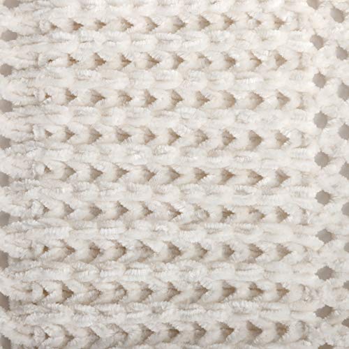 DEMDACO Chenille Soft Cream One Size Polyester Knit Fabric Pashmina Shawl Kimono4